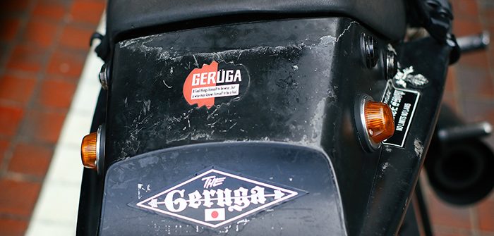 ゲルガの展示会で撮影したkawasaki GPZ のステッカー