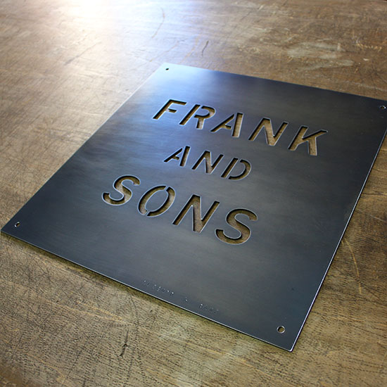 Iron Sign Plates