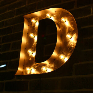 Illuminated Sign マーキーライト制作例 Dude