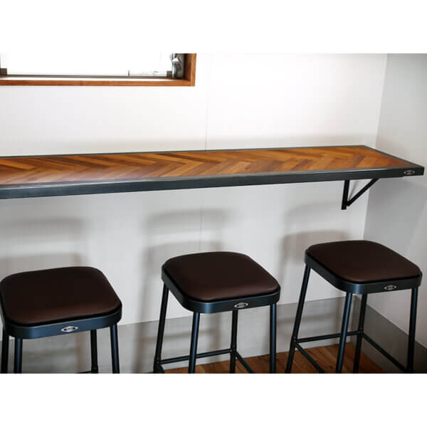 "Teak" Herringbone Counter Table - 画像 (5)