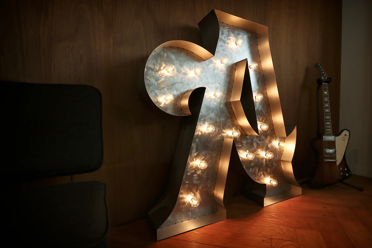 'A' Marquee Light