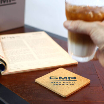 Cork Coaster Set – GMP Block Logo