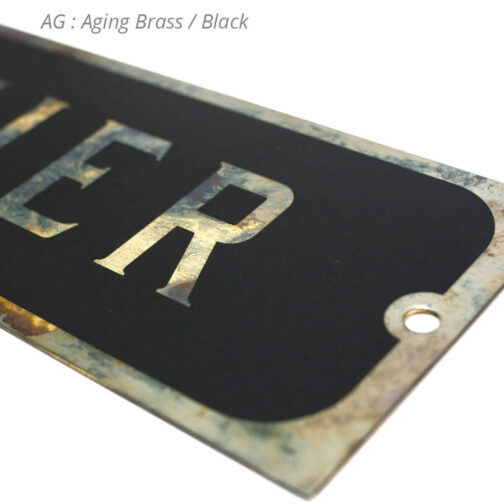 GMP - CASHIER Sign - Brass - 画像 (6)